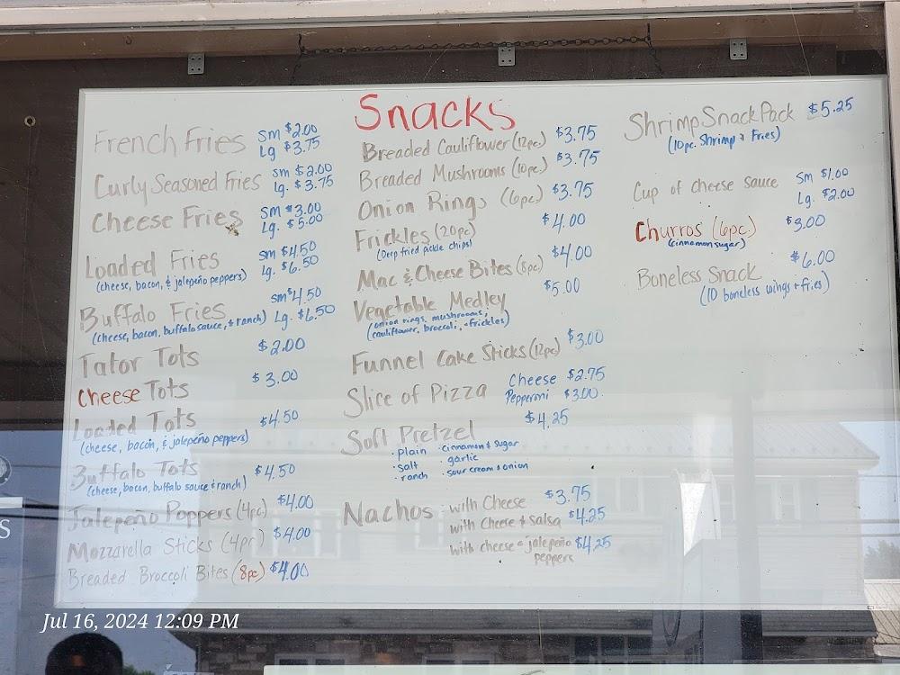 Howell's Ice Cream King Menu image 1