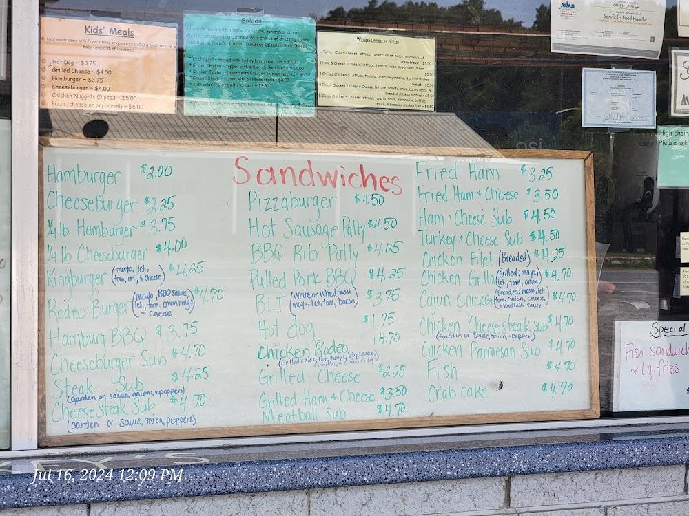 Howell's Ice Cream King Menu image 2